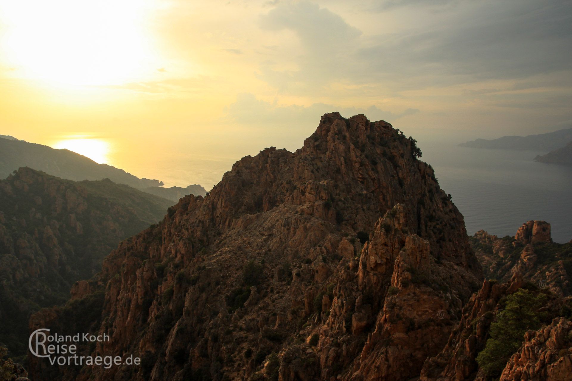 Korsika - Calanche Sonnenuntergang
